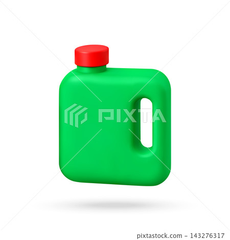 3D Green Cleaning Container With Built In Handle 143276317