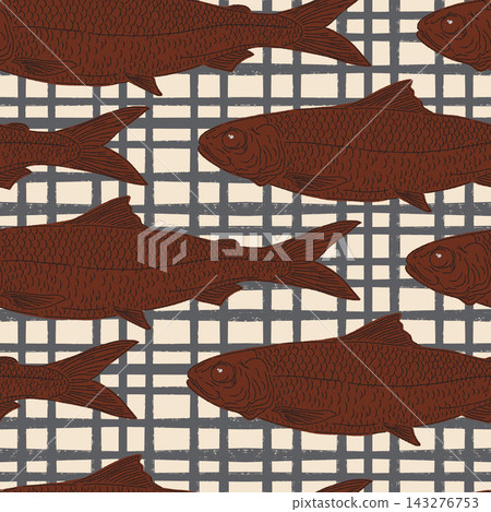 seamless pattern with fish seamless pattern with fish 143276753