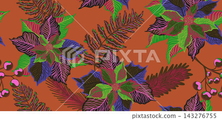 seamless pattern with berries seamless pattern with berries 143276755