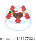 Christmas cake illustration 143277021