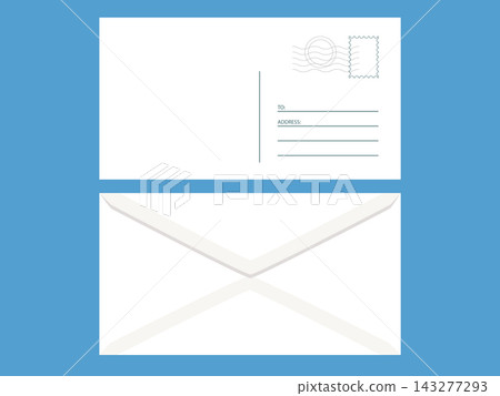 Empty Blank white envelope template Empty Blank white envelope template 143277293
