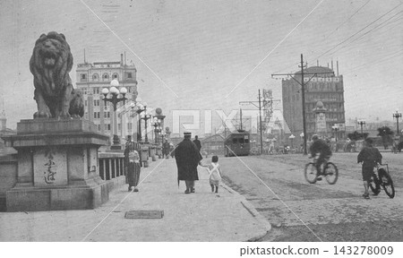 老照片,1923-1933年,大阪市難波橋 老照片,1923-1933年,大阪市難波橋 143278009