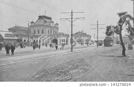 老照片，1923-1933年，大阪站（第二座車站大樓，1901年啟用） 143278024