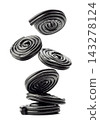 Liquorice wheels 143278124