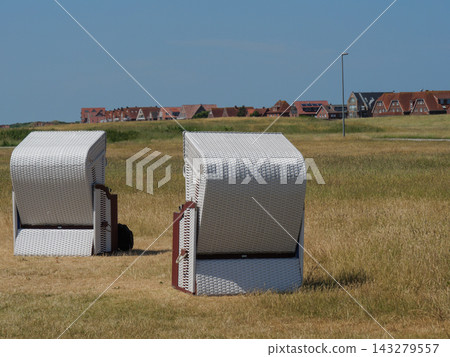 the island of Juist in the german north sea the island of Juist in the german north sea 143279557