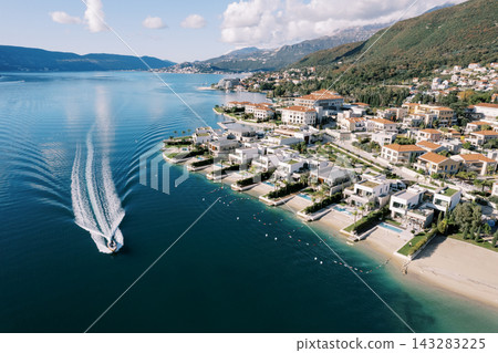 Aerial View of One and Only Portonovi Resort Montenegro Coastline Aerial View of One and Only Portonovi Resort Montenegro Coastline 143283225