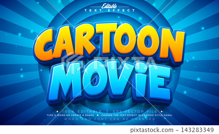 Cartoon Movie Editable Text Effect Vector Graphic Style with 3d Comic Font on Retro Pop Art Movie Background. Premium Customizable Typography Lettering Illustration Template for Greeting Card, Sale Cartoon Movie Editable Text Effect Vector Graphic Style with 3d Comic Font on Retro Pop Art Movie Background. Premium Customizable Typography Lettering Illustration Template for Greeting Card, Sale 143283349