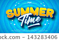 Summer Vibes Editable Text Effect Design Vector Graphic Style with Cartoon Style Typography Lettering on Retro Comic Movie Background. Premium Vacation Holiday Illustration Template for Banner 143283406