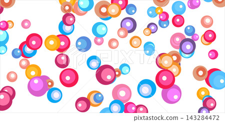 Light multicolor background, colorful vector texture with circles. Splash effect banner. Glitter silver dot abstract illustration with blurred drops of rain. Pattern for web page, banner,poster, card 143284472