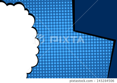 Abstract pop art comic style concept. Colorful polka dots layout retro background. Cartoon modern halftone pattern. Blank design for poster, card, sale banner Abstract pop art comic style concept. Colorful polka dots layout retro background. Cartoon modern halftone pattern. Blank design for poster, card, sale banner 143284506