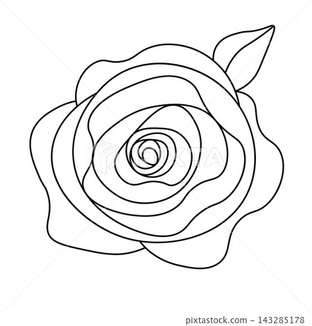 Floral silhouette art line. Flowers roses in continuous line drawing style. Border with tropical flower. Minimalist black linear sketch. Trendy vector illustration isolated. Contour frame for design Floral silhouette art line. Flowers roses in continuous line drawing style. Border with tropical flower. Minimalist black linear sketch. Trendy vector illustration isolated. Contour frame for design 143285178