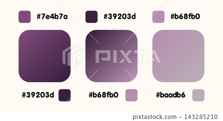 Gradient collection, shiny rainbow hologram. Holographic foil texture, PURPLE, violet, grey gradation. Catalog of samples palettes in RGB HEX. Vector set for frame, border, other design Gradient collection, shiny rainbow hologram. Holographic foil texture, PURPLE, violet, grey gradation. Catalog of samples palettes in RGB HEX. Vector set for frame, border, other design 143285210