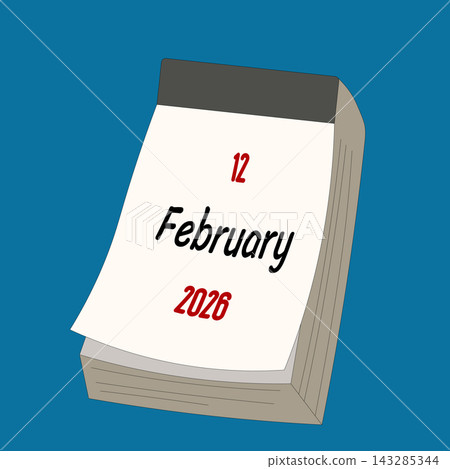 February 12. Daily Calendar icon for design. Simple design for business brochure, flyer, print media, advertisement. Easily editable February 12. Daily Calendar icon for design. Simple design for business brochure, flyer, print media, advertisement. Easily editable 143285344