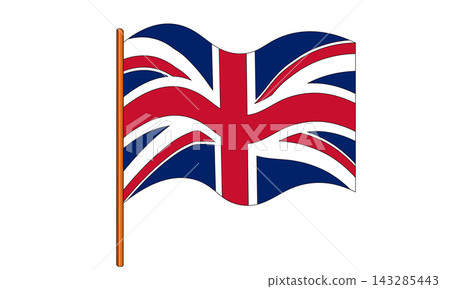 Flag of United Kingdom. English national symbol in official colors. Template icon. Abstract vector background Flag of United Kingdom. English national symbol in official colors. Template icon. Abstract vector background 143285443