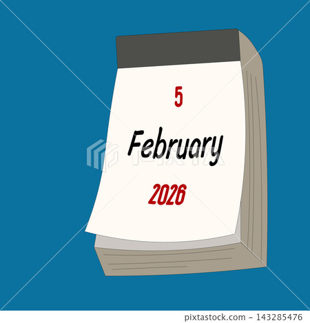 February 5. Daily Calendar icon for design. Simple design for business brochure, flyer, print media, advertisement. Easily editable February 5. Daily Calendar icon for design. Simple design for business brochure, flyer, print media, advertisement. Easily editable 143285476