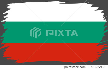 Flag of Bulgaria. Bulgarian national symbol in official colors. Template icon. Abstract vector background Flag of Bulgaria. Bulgarian national symbol in official colors. Template icon. Abstract vector background 143285938