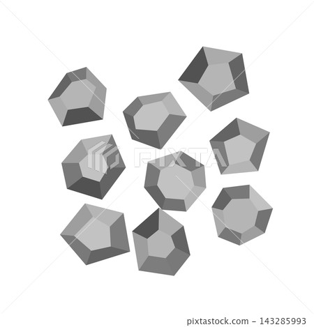 Cartoon stones. Rock stone isometric set. Boulders, natural building block shapes, wall stones. 3d flat isolated illustration. Vector collection Cartoon stones. Rock stone isometric set. Boulders, natural building block shapes, wall stones. 3d flat isolated illustration. Vector collection 143285993
