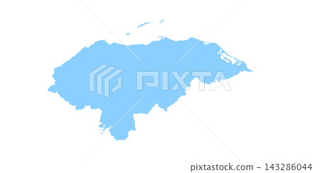 Map of Honduras, sign silhouette. World Map Globe. Vector Illustration isolated on white background. Central America continent Map of Honduras, sign silhouette. World Map Globe. Vector Illustration isolated on white background. Central America continent 143286044