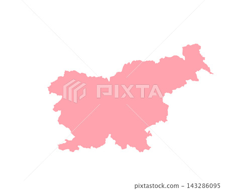 Map of Slovenia, sign silhouette. World Map Globe. Vector Illustration isolated on white background. Europe continent Map of Slovenia, sign silhouette. World Map Globe. Vector Illustration isolated on white background. Europe continent 143286095