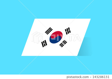 Flag of Korea. Korean national symbol in official colors. Template icon. Abstract vector background Flag of Korea. Korean national symbol in official colors. Template icon. Abstract vector background 143286131