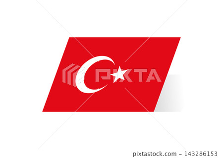Flag of Turkey. Turkish national symbol in official colors. Template icon. Abstract vector background Flag of Turkey. Turkish national symbol in official colors. Template icon. Abstract vector background 143286153