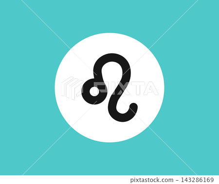 Zodiac horoscope. Leo astrological icon symbol. Stylized star sign esoteric. Simple line vector illustration Zodiac horoscope. Leo astrological icon symbol. Stylized star sign esoteric. Simple line vector illustration 143286169