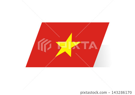 Flag of Vietnam. Vietnamese national symbol in official colors. Template icon. Abstract vector background Flag of Vietnam. Vietnamese national symbol in official colors. Template icon. Abstract vector background 143286170