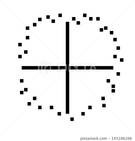 Target aim icon, archer sports game symbol. Game aiming sight dot pointer. Shoot sniper rifle focus cursor. Bullseye mark targeting. Isolated vector illustration Target aim icon, archer sports game symbol. Game aiming sight dot pointer. Shoot sniper rifle focus cursor. Bullseye mark targeting. Isolated vector illustration 143286206
