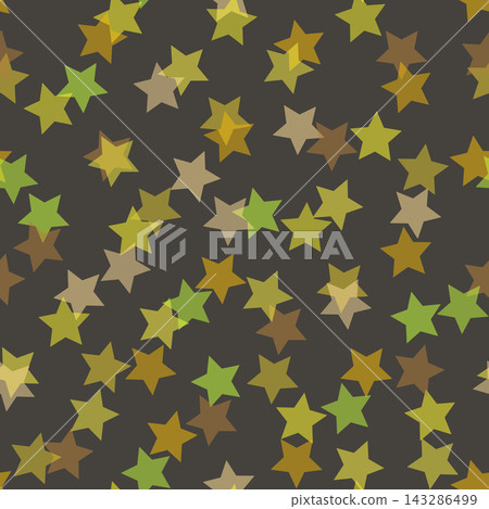Seamless pattern with color stars, confetti background. Splash effect banner. Vector abstract illustration for wallpaper, wrapping paper, backdrop, textile etc 143286499