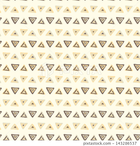 Seamless pattern with triangle decoranive art print. Polygonal rainbow mosaic background. Abstract vector illustration. Triangular graphic Simple pattern geometric design for fabric, wallpaper Seamless pattern with triangle decoranive art print. Polygonal rainbow mosaic background. Abstract vector illustration. Triangular graphic Simple pattern geometric design for fabric, wallpaper 143286537