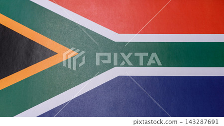South Africa flag as a symbol of national independence. The South Africa flag South Africa flag as a symbol of national independence. The South Africa flag 143287691