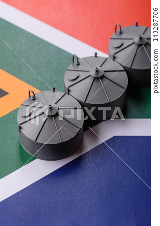 Liquefied gas storage tanks set representing the concept of supply and distribution Liquefied gas storage tanks set representing the concept of supply and distribution 143287706