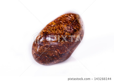 Macro mineral stone Bronze on white background Macro mineral stone Bronze on white background 143288144
