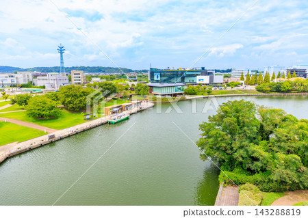Toyama Prefecture, Toyama City, Fugan Canal Kansui Park Toyama Prefecture, Toyama City, Fugan Canal Kansui Park 143288819