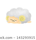 Sleeping Sheep (Illustration) 143293915