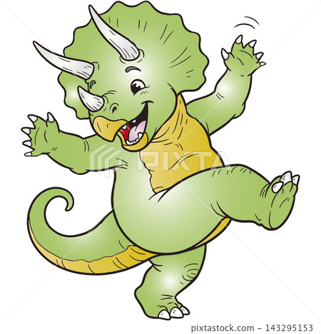 A fun dinosaur illustration: Triceratops A fun dinosaur illustration: Triceratops 143295153