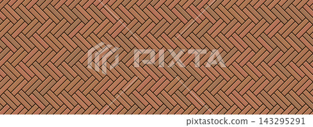 Wooden double herringbone seamless pattern. Repeating rustic cladding chevron panel texture for interior decor, parquet floor. Wood zig zag room divider wall background. Vector plank board mosaic tile Wooden double herringbone seamless pattern. Repeating rustic cladding chevron panel texture for interior decor, parquet floor. Wood zig zag room divider wall background. Vector plank board mosaic tile 143295291