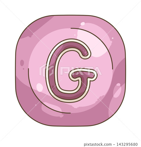 Illustration of keycap letter G Illustration of keycap letter G 143295680