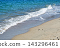 Amanohashidate: A beautiful sea with white sand and green pine trees (Miyazu City, Kyoto Prefecture) 143296461
