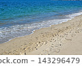 Amanohashidate: A beautiful sea with white sand and green pine trees (Miyazu City, Kyoto Prefecture) 143296479