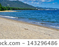 Amanohashidate: A beautiful sea with white sand and green pine trees (Miyazu City, Kyoto Prefecture) 143296486