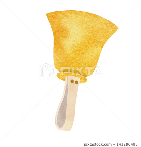 Watercolor English handbells, large size, white handle. Watercolor English handbells, large size, white handle. 143296493