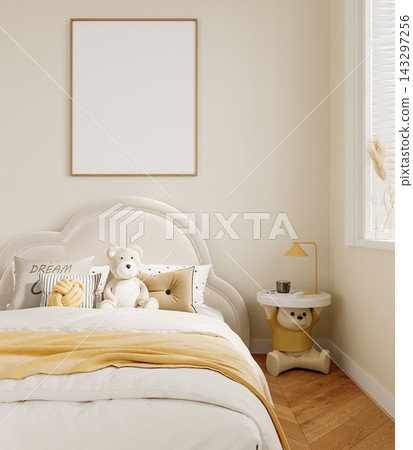 white pillow on bed 143297256