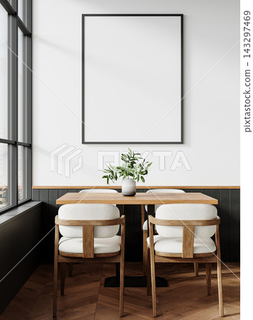 modern interior with empty frame modern interior with empty frame 143297469