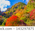 This photo captures the vibrant autumn foliage and towering, strangely shaped rock formations of the Yabakei Gorge, as seen from the Ichimoku Hakkei Observatory in autumn. This photo captures the vibrant autumn foliage and towering, strangely shaped rock formations of the Yabakei Gorge, as seen from the Ichimoku Hakkei Observatory in autumn. 143297875