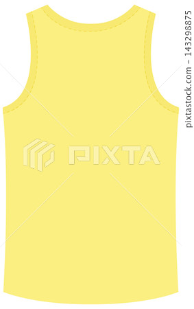Yellow Sleeveless Tank Top Vector Illustration for Apparel Mockup Yellow Sleeveless Tank Top Vector Illustration for Apparel Mockup 143298875