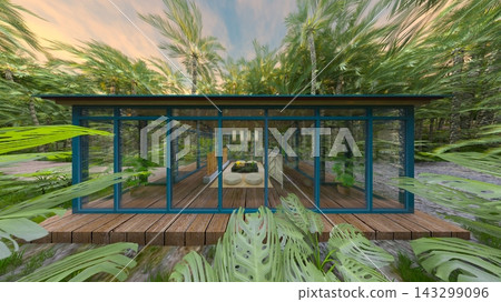 A garden room in the jungle A garden room in the jungle 143299096