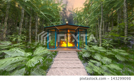 A garden room in the jungle A garden room in the jungle 143299098