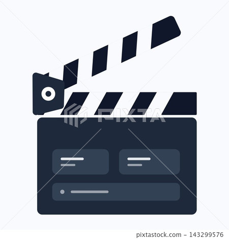 Film production movie director clapperboard open slate vector illustration Film production movie director clapperboard open slate vector illustration 143299576