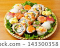 Temari sushi assortment 143300358